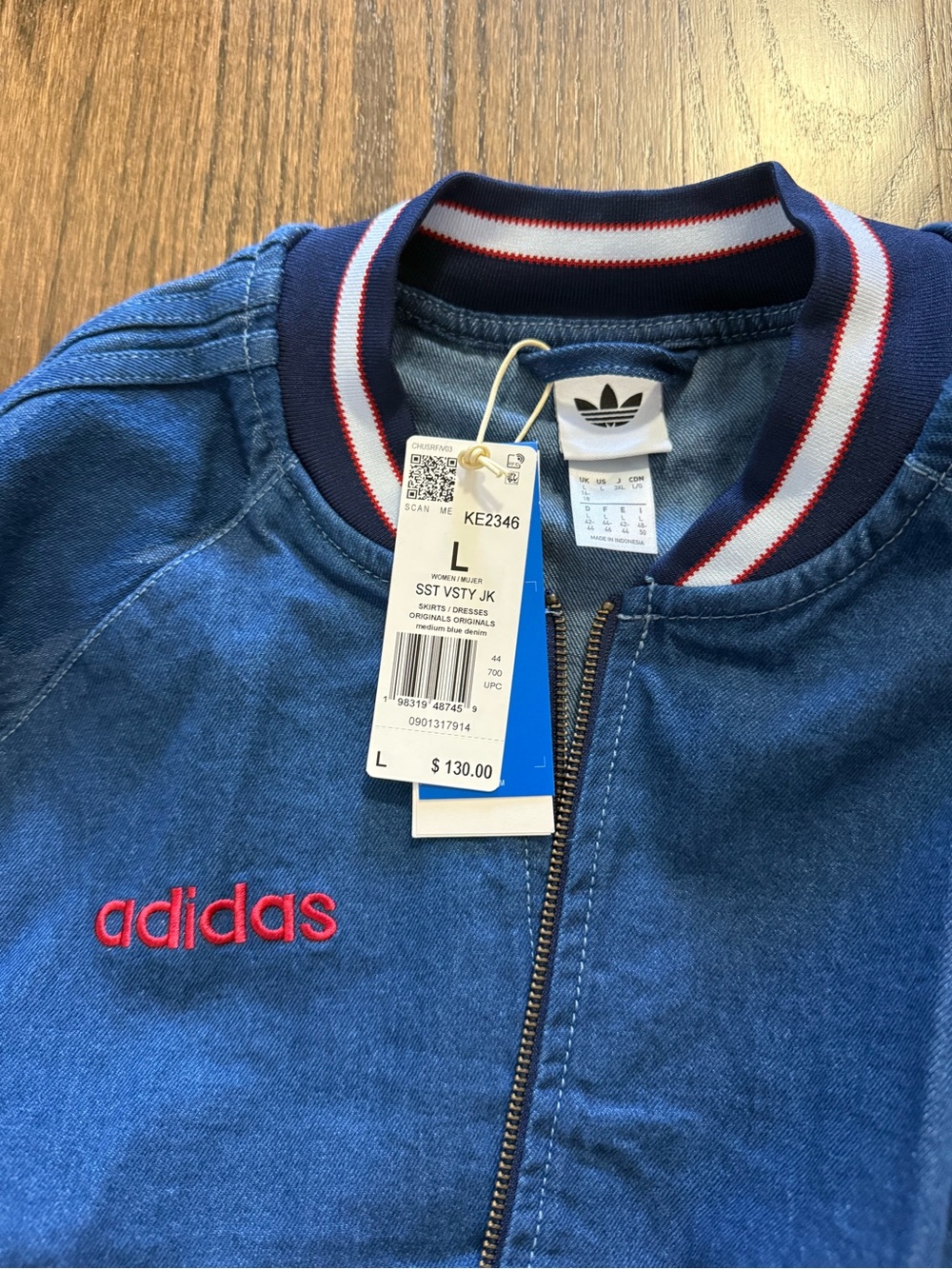 adidas Cropped USA Bomber Jacket - Picture 2 of 3